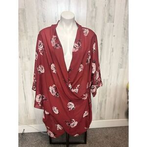 Ashley Stewart floral blouse